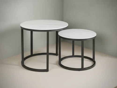 Salontafel Moossund Wit Ø53 cm