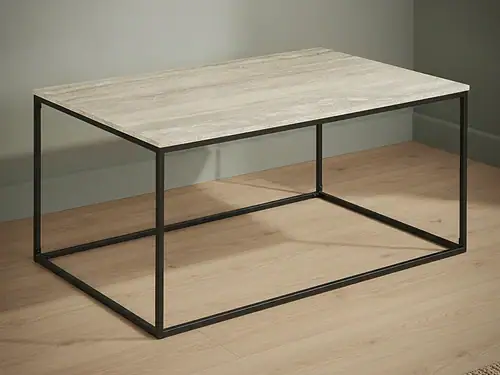 Salontafel Nindaro Staal 90x60 cm