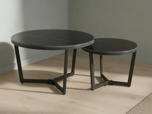 Salontafel Numaro Zwart Ø68,5 cm