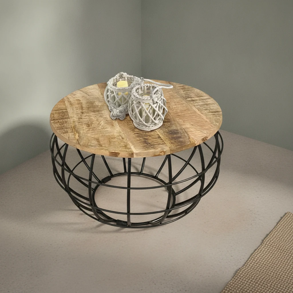 Salontafel Priermal Metaal 55 cm