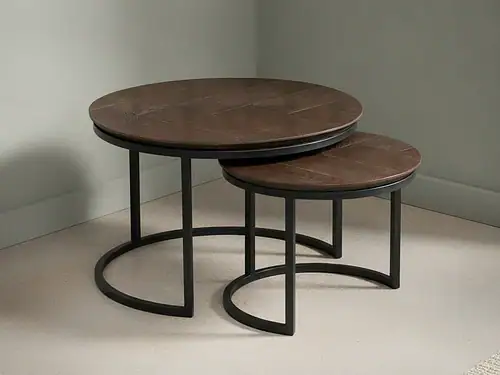 Salontafel Reims Metaal 70 cm - Set van 2
