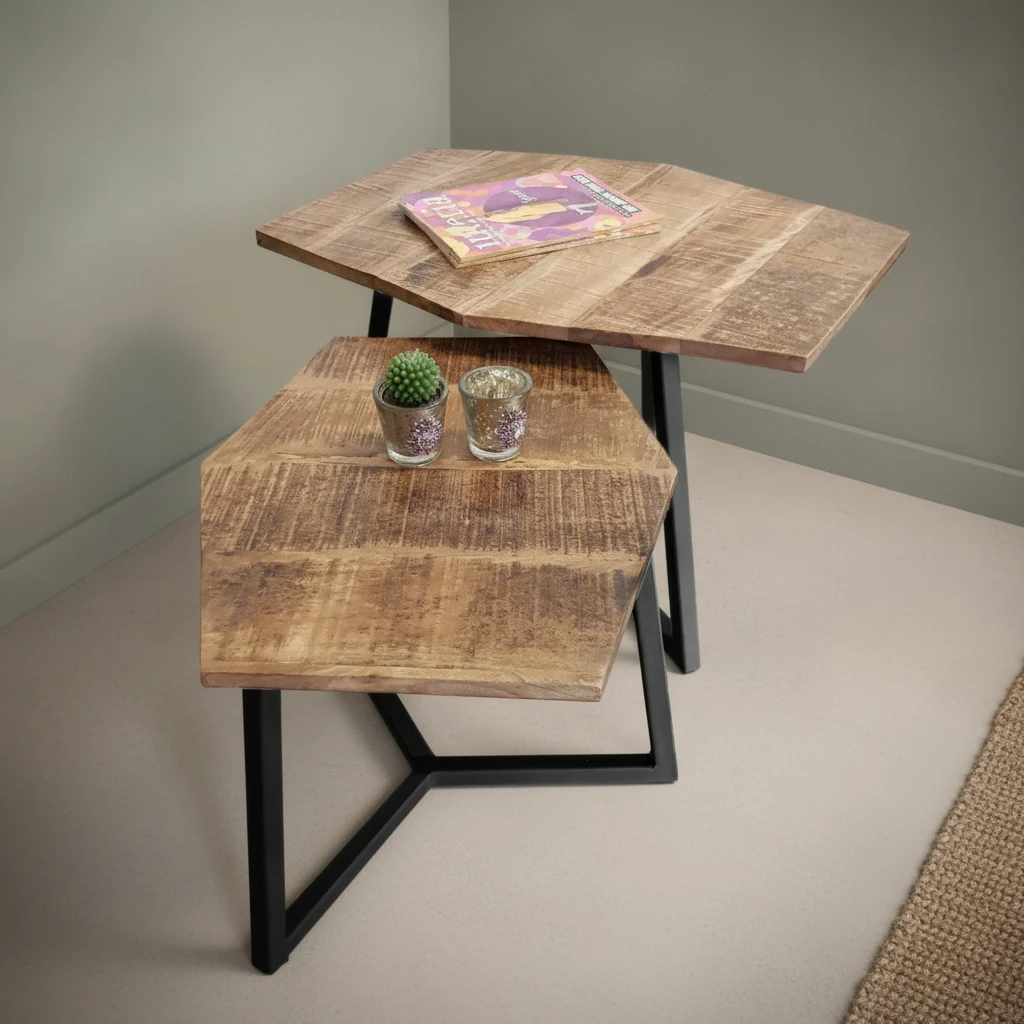 Salontafel Seibura Metaal - Set van 2