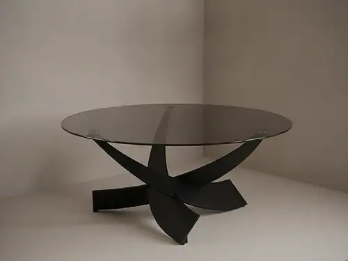 Salontafel Skavi Glas Ø90 cm
