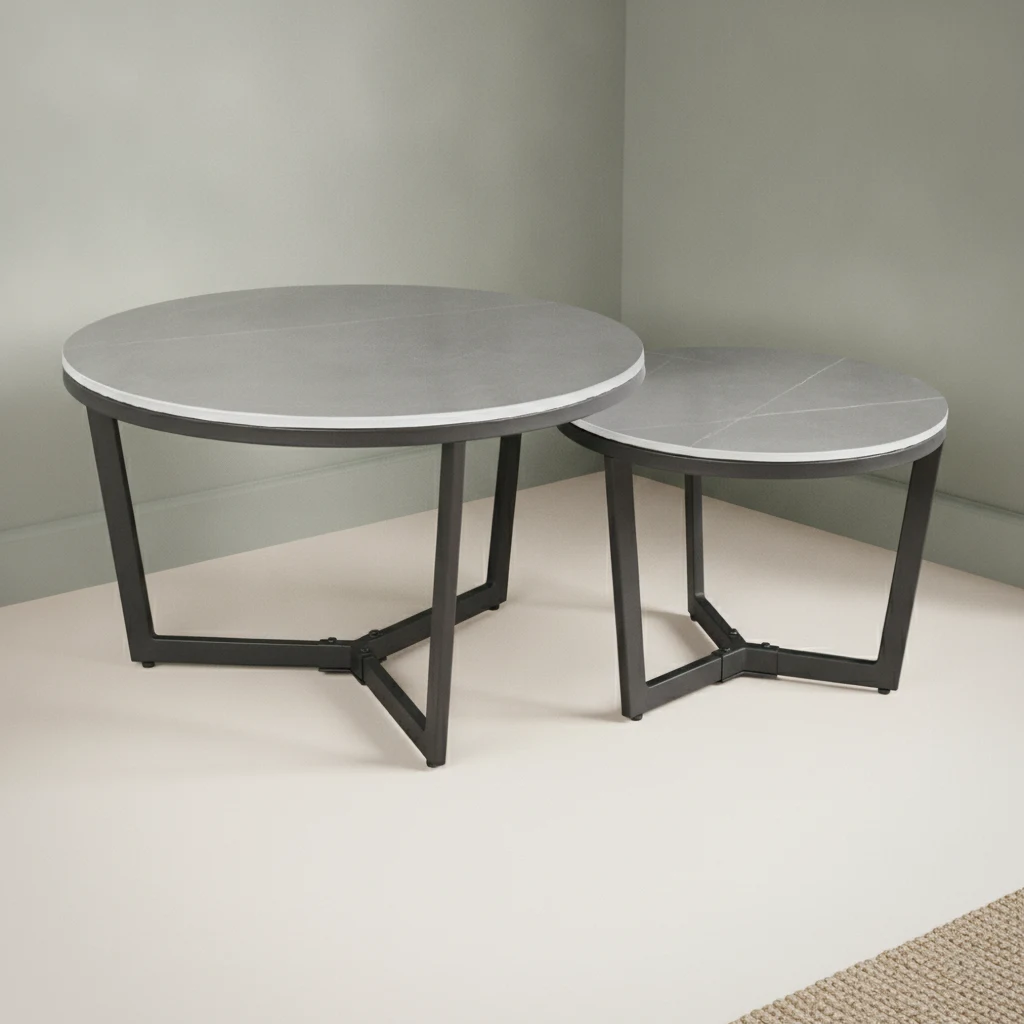 Salontafel Skoommes Grijs Ø68,5 cm