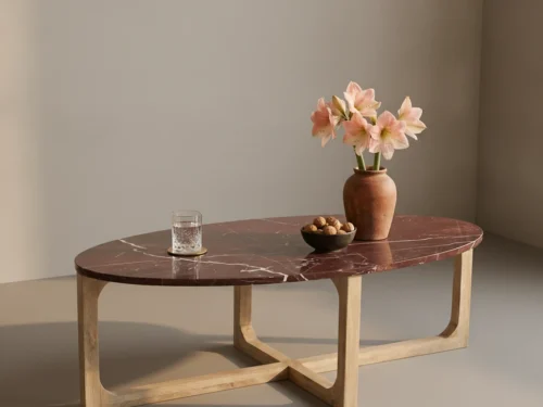Salontafel Slaubir Mangohout 65 cm