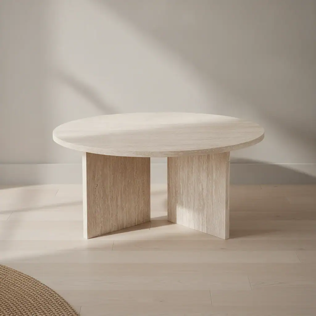 Salontafel Stoontund Travertin 90 cm