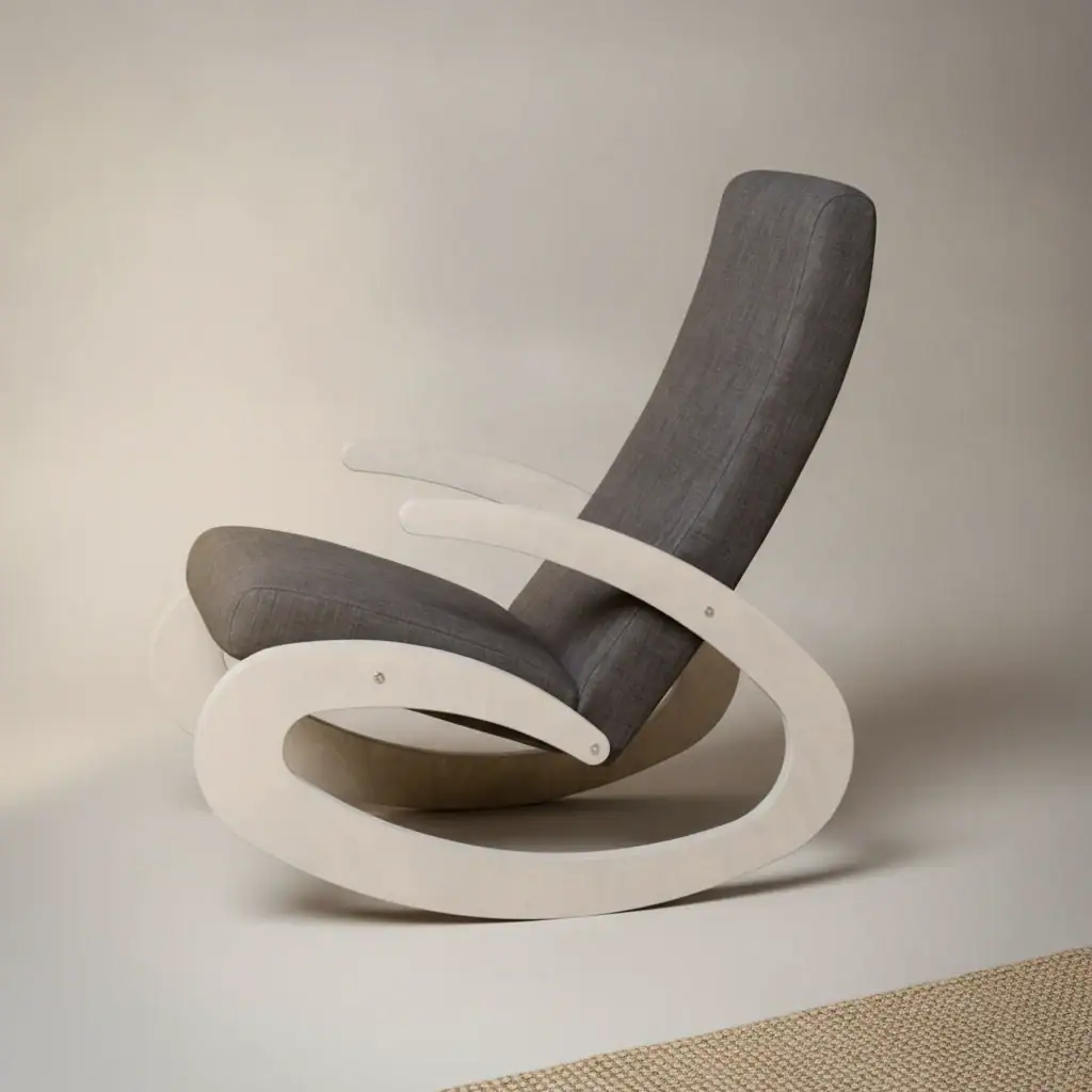 Schommelstoel Dorrino Grijs