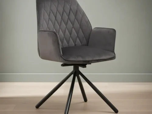 Stoel Breenson Velvet Antraciet