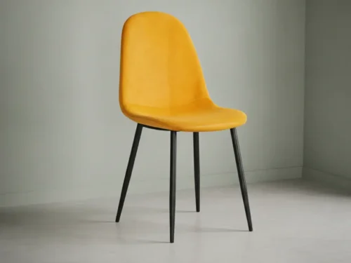 Stoel Breeri Velvet Geel