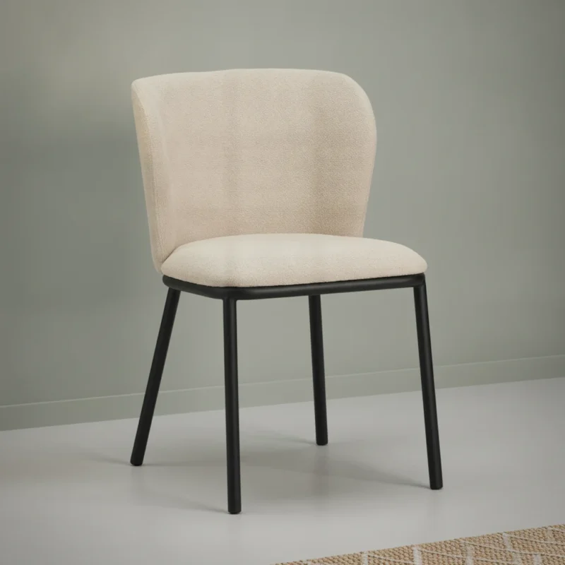 Stoel Flaantel Beige