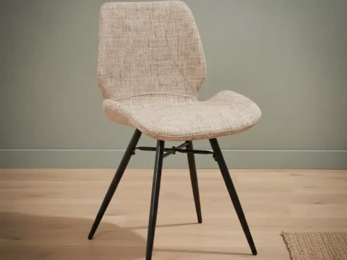 Stoel Flonan Chenille Beige