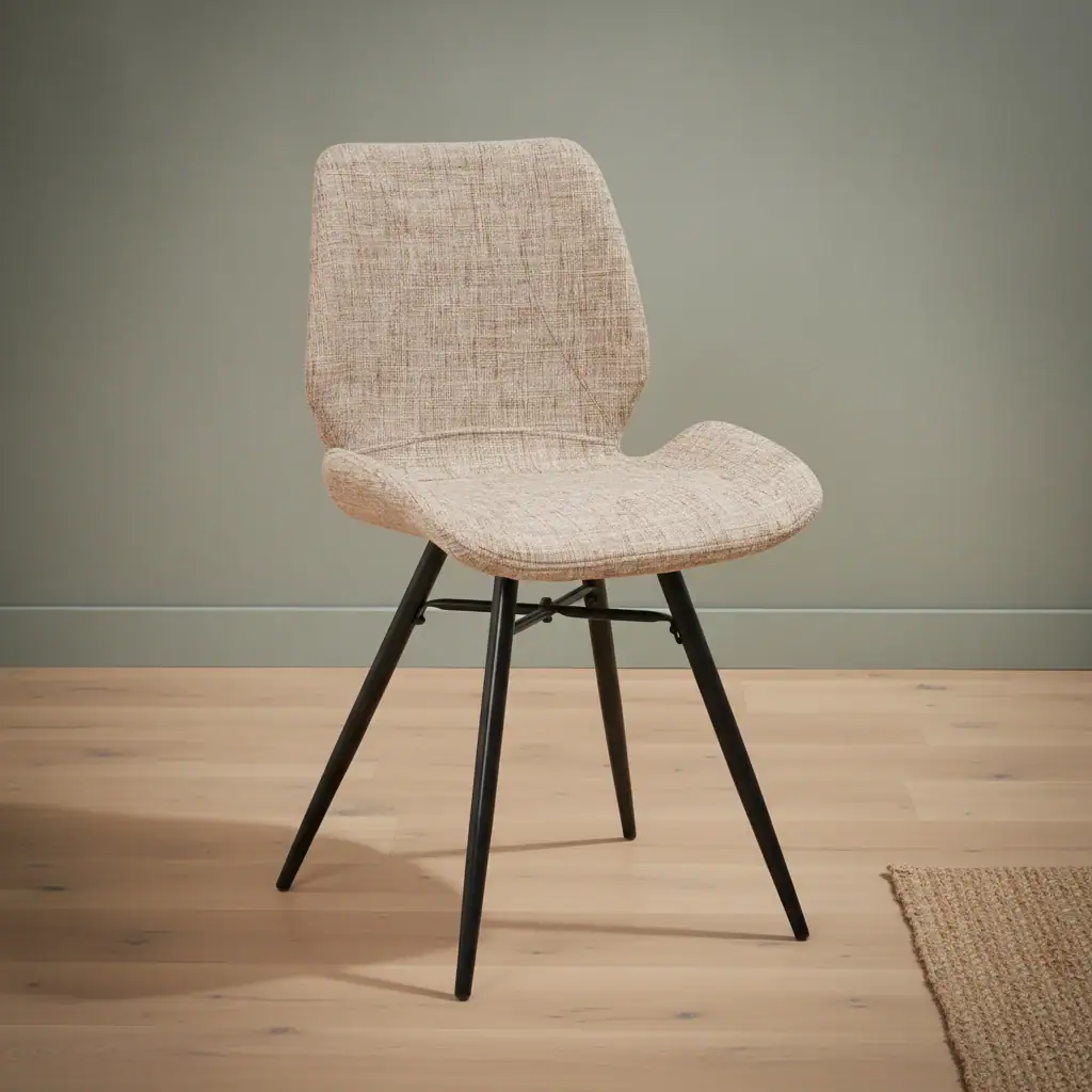 Stoel Flonan Chenille Beige