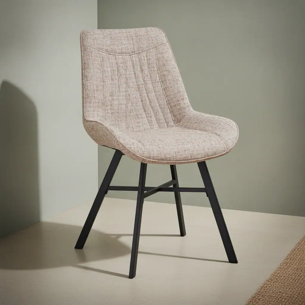 Stoel Garona Chenille Beige