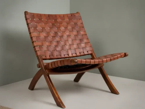 Stoel Giken Teak Bruin