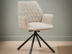 Stoel Grotum Chenille Beige