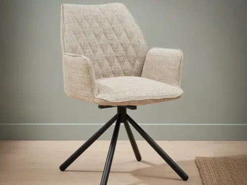 Stoel Grotum Chenille Beige