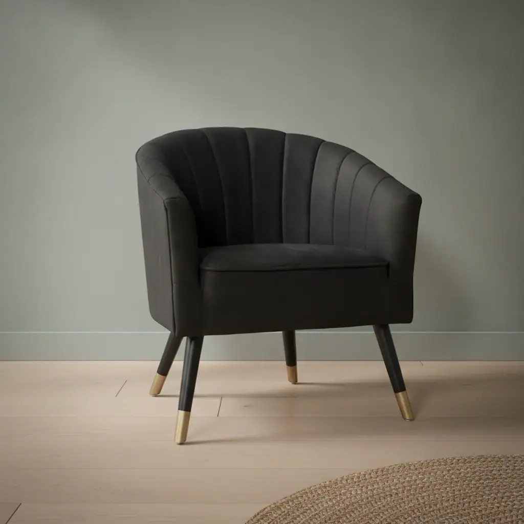 Stoel Raantum Velvet Zwart