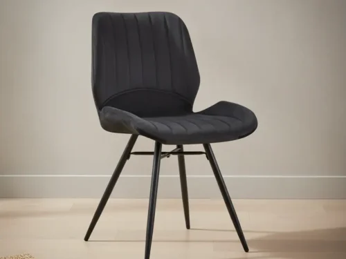 Stoel Rerine Velvet Zwart