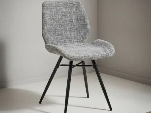 Stoel Saantir Chenille Grijs