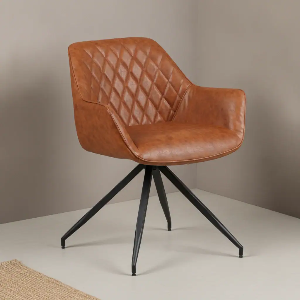 Stoel Sliernora Cognac