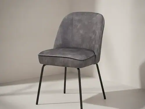 Stoel Slissoro Velvet Antraciet