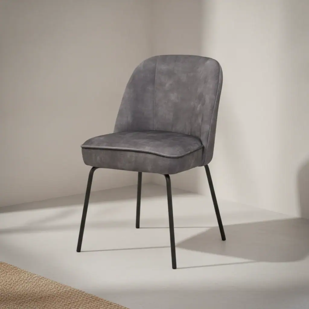 Stoel Slissoro Velvet Antraciet