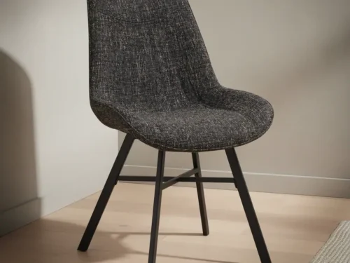 Stoel Virrand Chenille Zwart