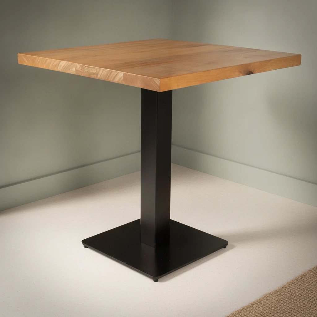 Tafel Sliskane Zwart 80x80 cm