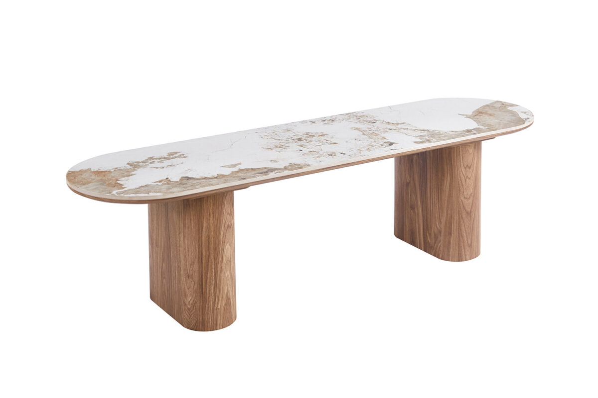 Tv-meubel Marbella 160 cm marmerlook wit Hotel chique – foto 4