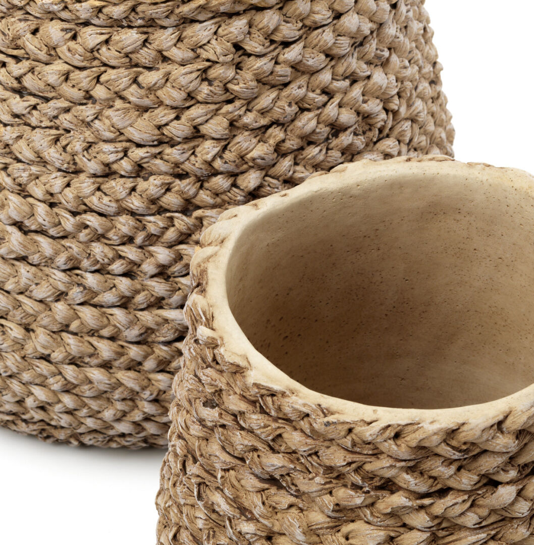 Bloempot Sturmira Beton Naturel - Afbeelding 3