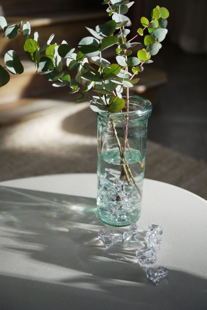 Vaas Peistund Glas Blauw - Afbeelding 3