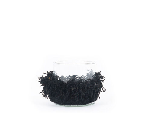 Kandelaar Stoornano Velvet Zwart H8 cm