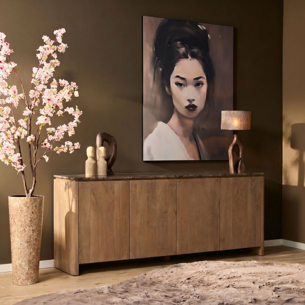 Dressoir Nunnonte Naturel 210 cm - Afbeelding 12