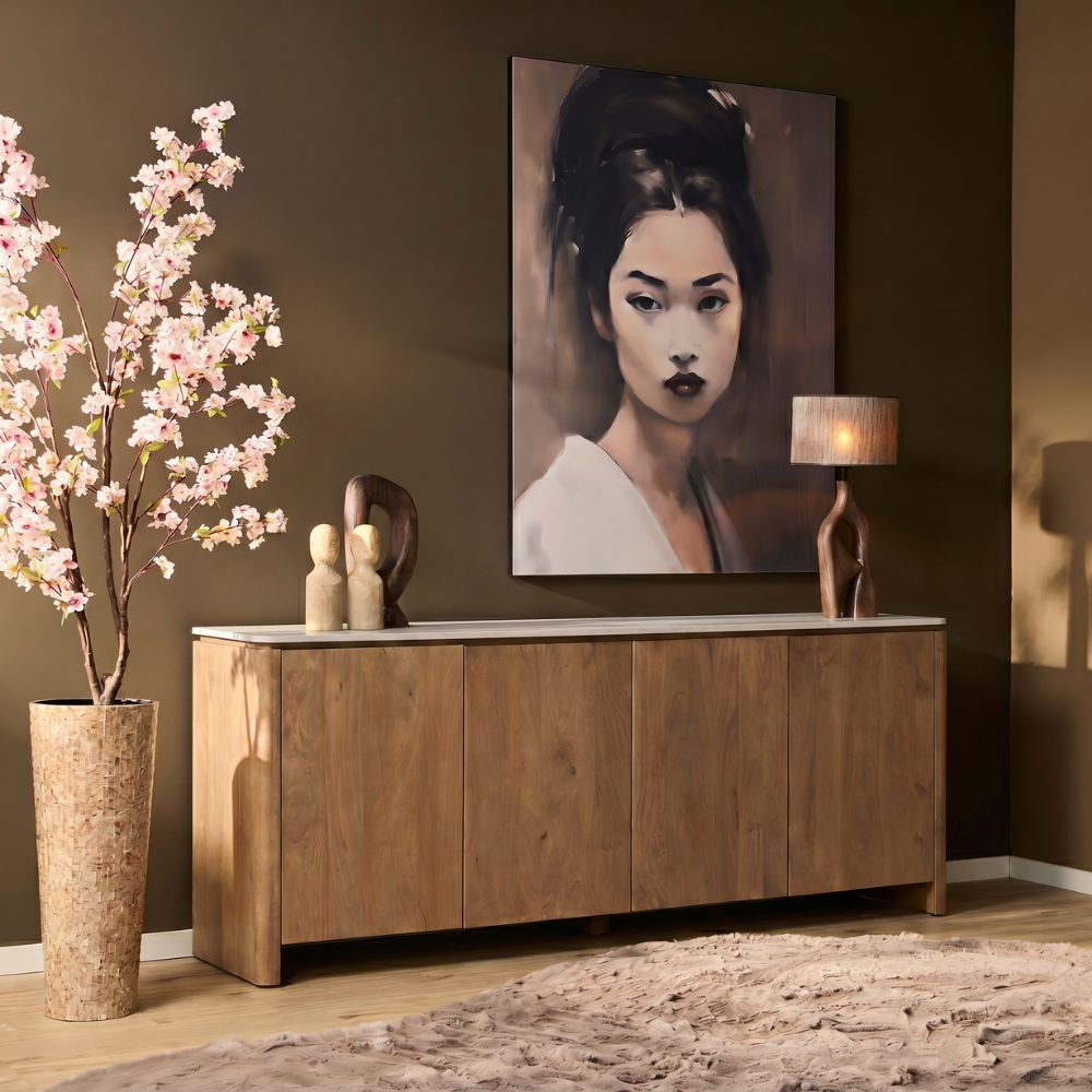 Dressoir Nunnonte Naturel 210 cm - Afbeelding 13