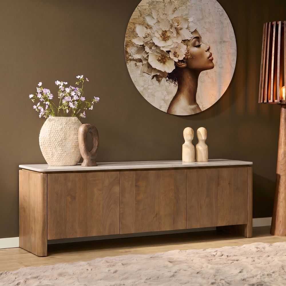 TV-meubel Makis Naturel 165 cm - Afbeelding 11