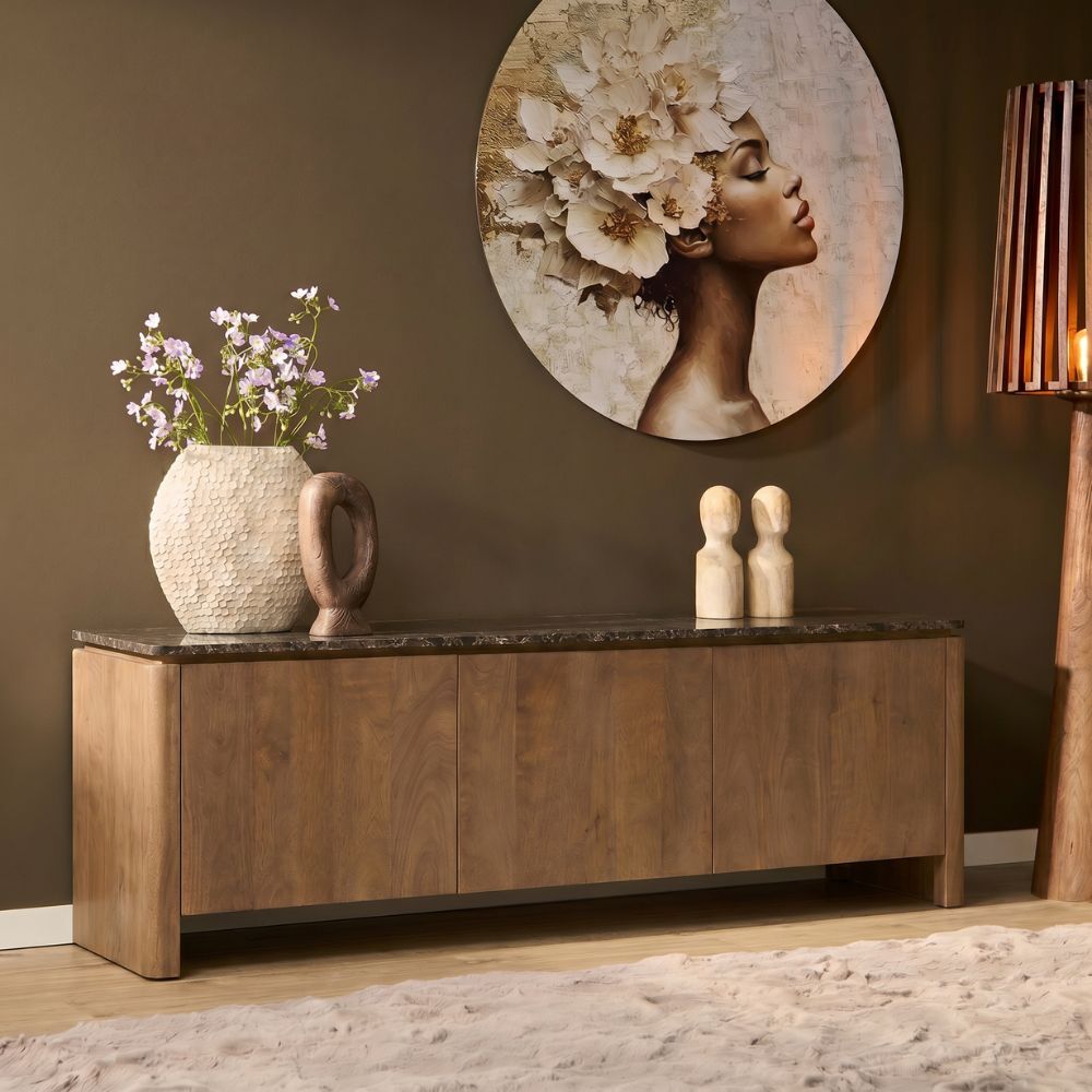 TV-meubel Makis Naturel 165 cm - Afbeelding 10