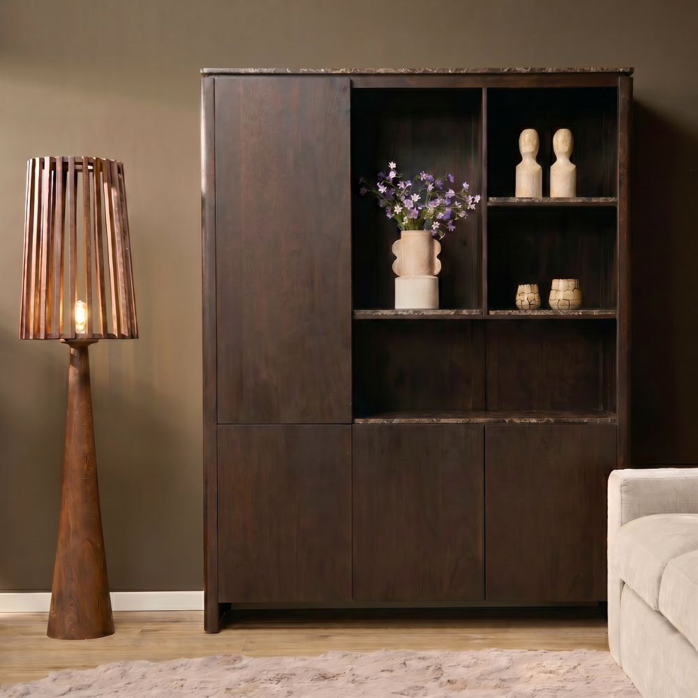 Vakkenkast Jaulda Bruin 160 cm - Afbeelding 8