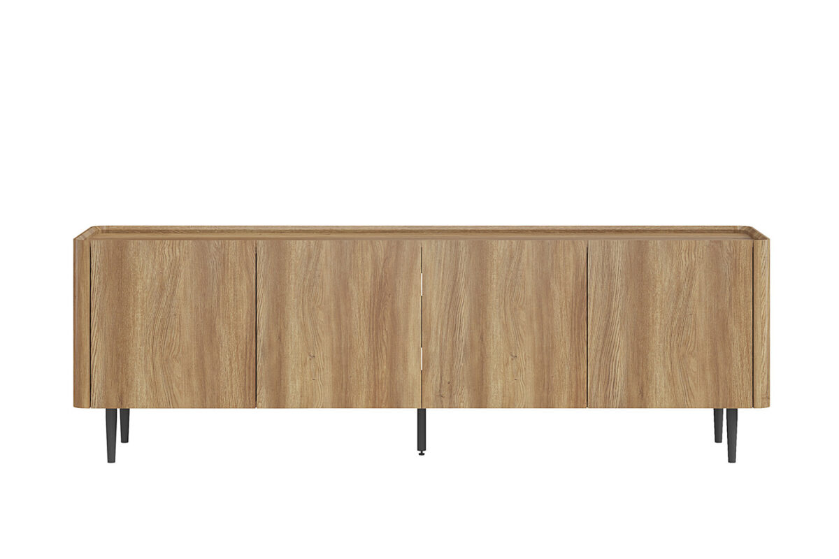 Tv-meubel Sapporo 170 cm eiken naturel Japandi – foto 4