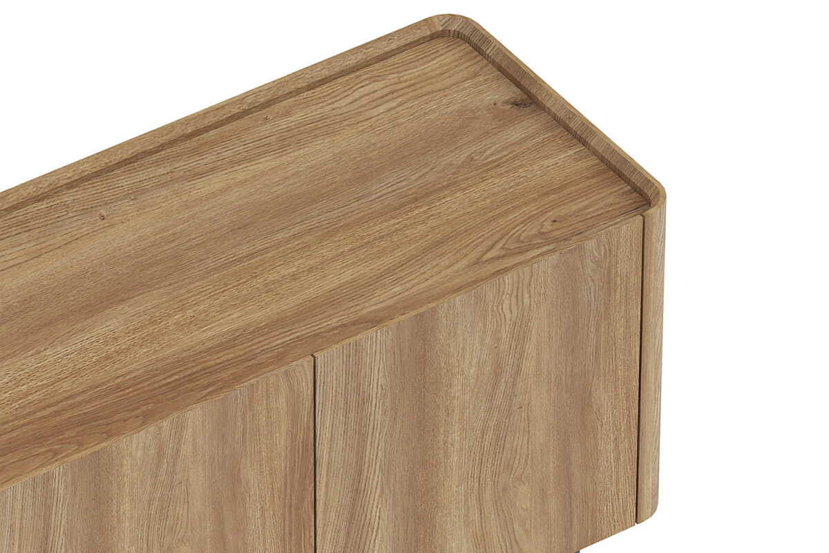 Tv-meubel Sapporo 170 cm eiken naturel Japandi – foto 7