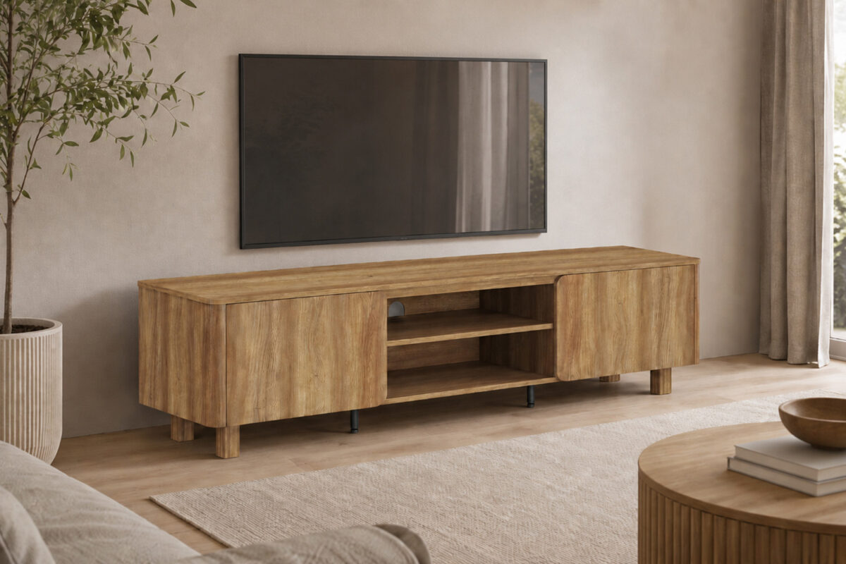 Tv-meubel Marseille 170 cm eiken naturel Japandi