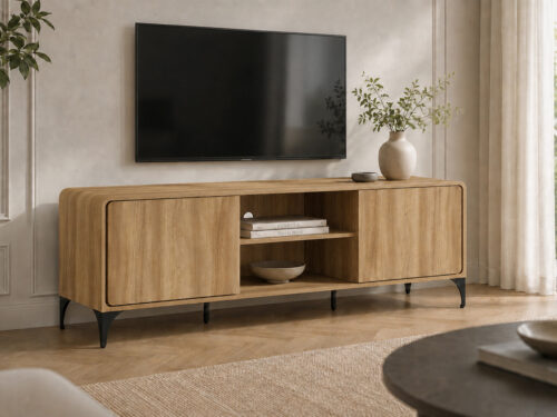 Tv-meubel Urbino 170 cm eiken naturel Japandi