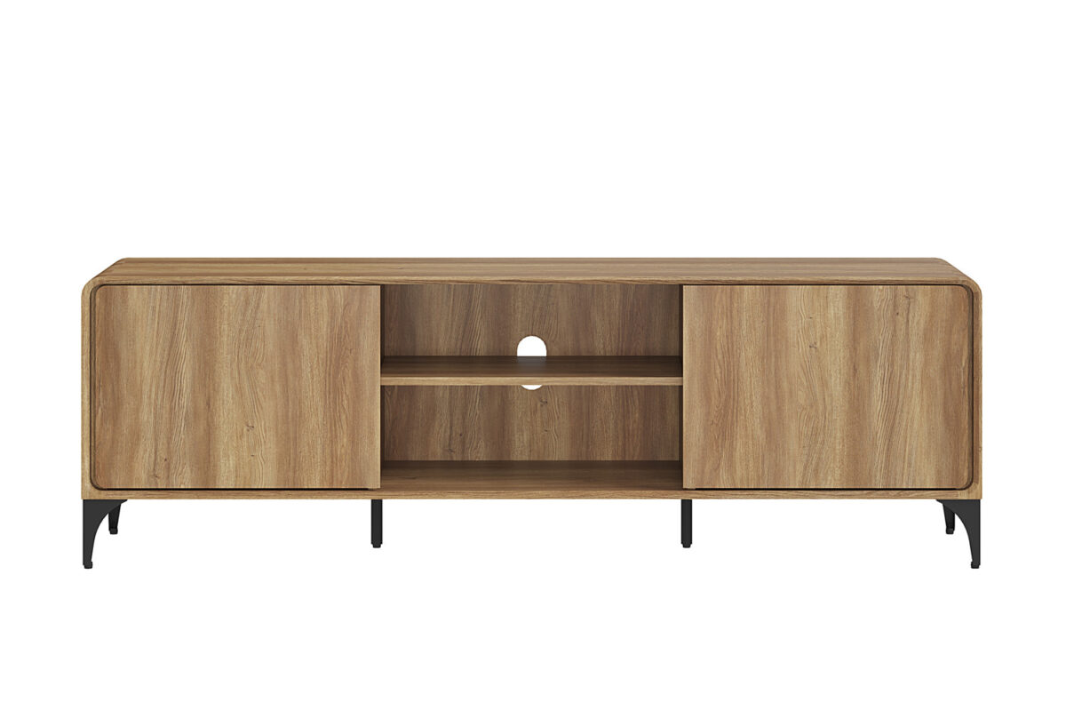 Tv-meubel Urbino 170 cm eiken naturel Japandi – foto 4