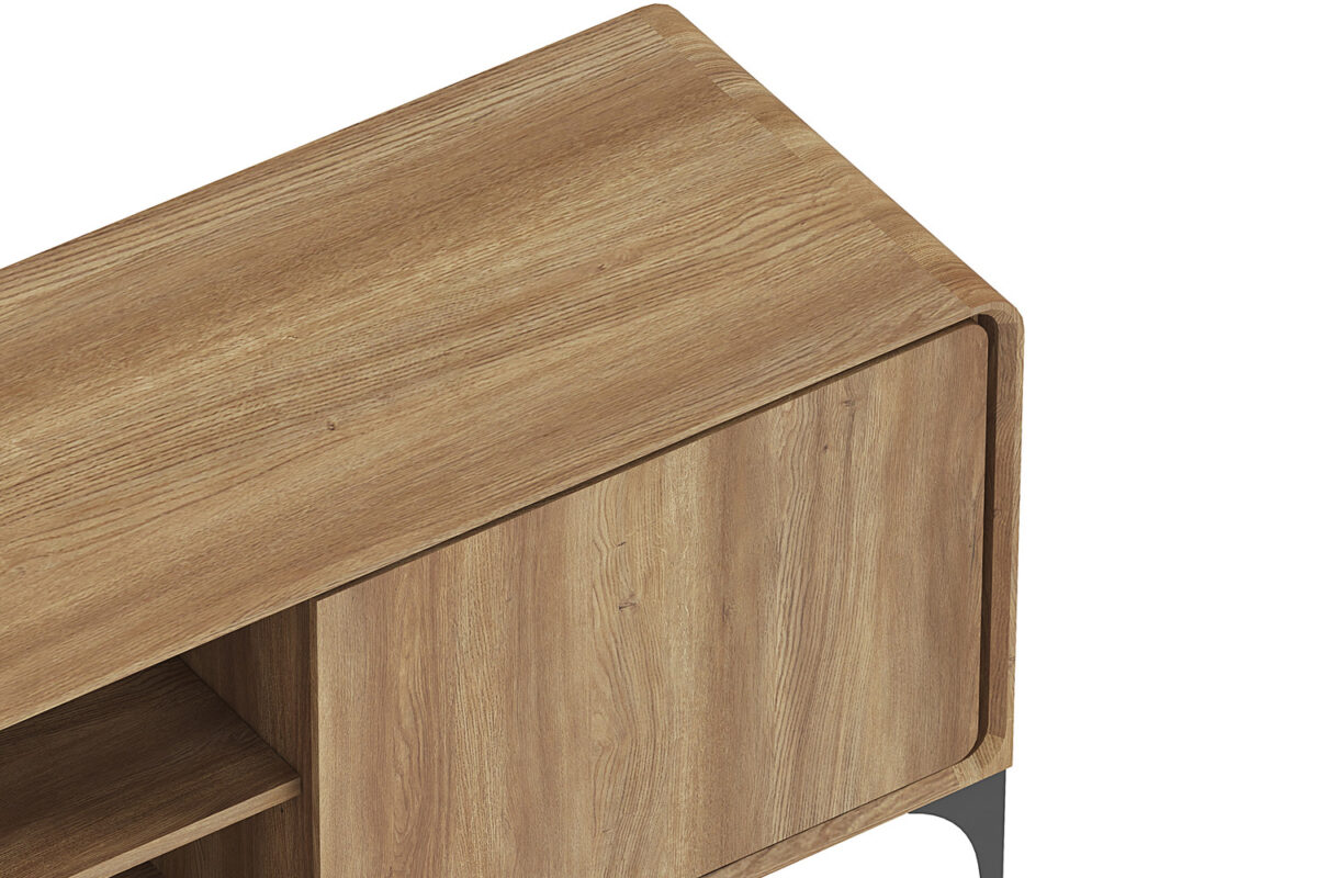 Tv-meubel Urbino 170 cm eiken naturel Japandi – foto 7
