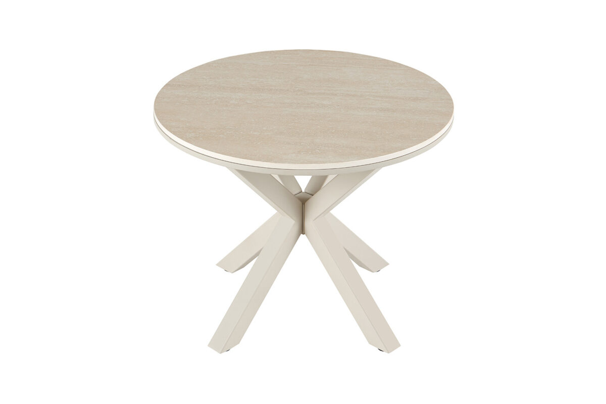 Salontafel Helsinki Rond 60 cm steen barok beige Scandinavisch – foto 4