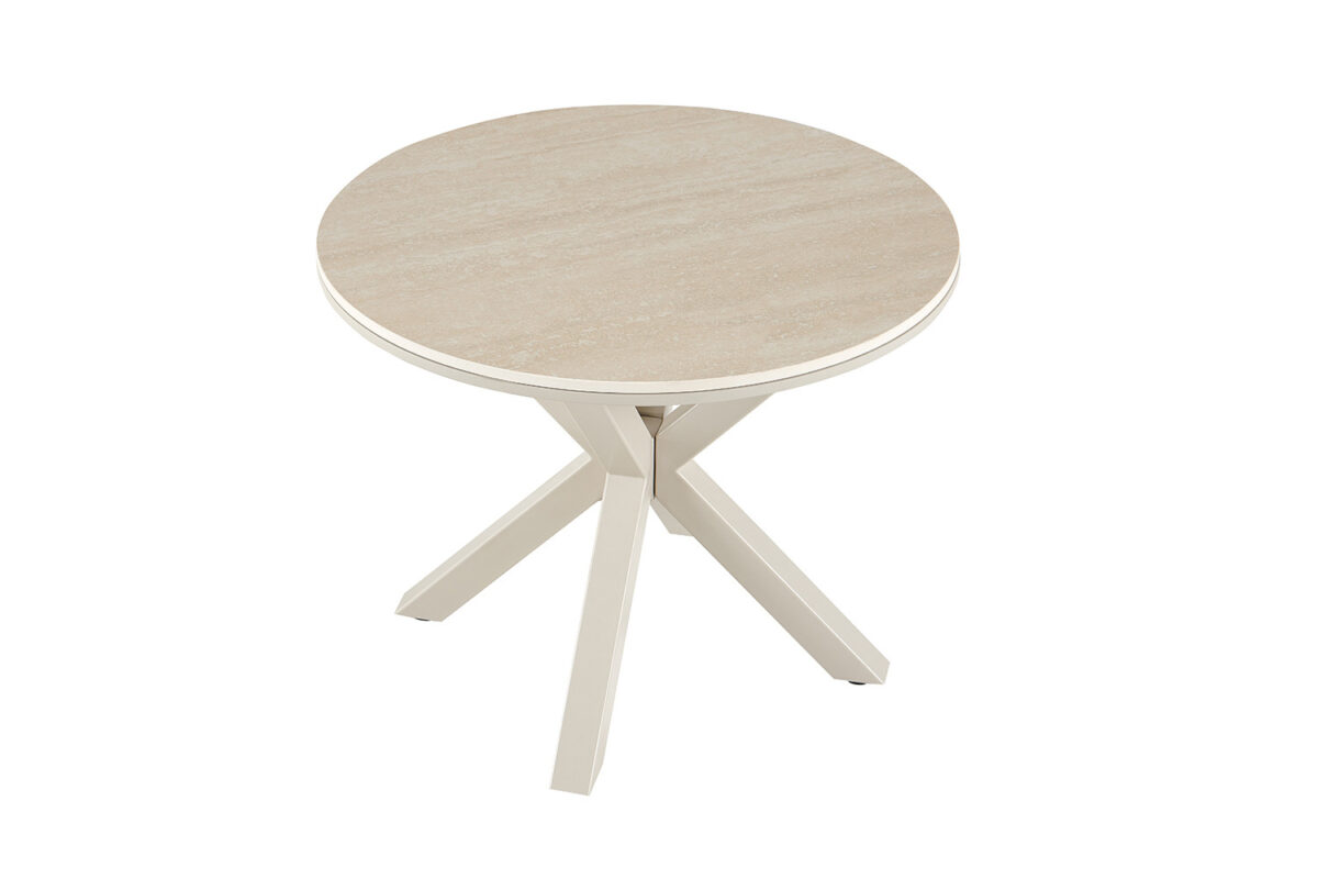 Salontafel Helsinki Rond 60 cm steen barok beige Scandinavisch – foto 5