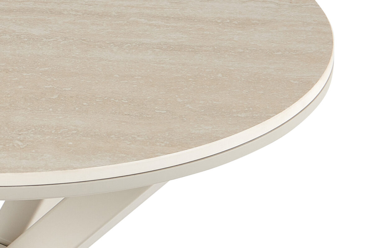 Salontafel Helsinki Rond 60 cm steen barok beige Scandinavisch – foto 8