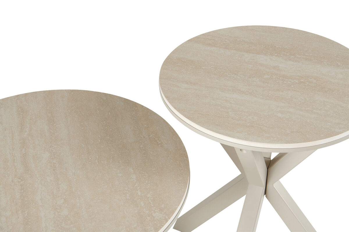 Salontafel Helsinki Rond 60 cm steen barok beige Scandinavisch – foto 10