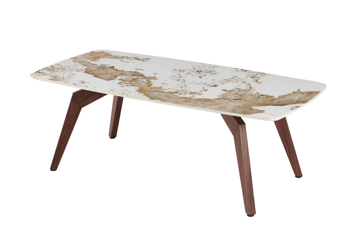 Salontafel Como 120x60 cm marmerlook walnoot Hotel chique – foto 4