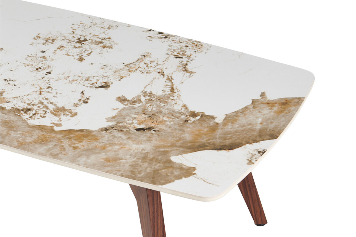 Salontafel Como 120x60 cm marmerlook walnoot Hotel chique – foto 5