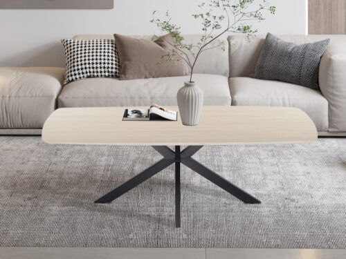 Salontafel Firenze Deens ovaal 130 cm steen barok beige